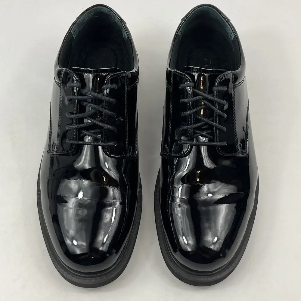 Thorogood Mens Academy Oxford Dress Shoes Size 9 M Black High Gloss Uniform